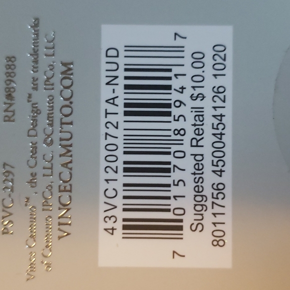 2 unopened packages of Vince Camuto size a/b nude control top enhanced toe hose - Picture 6 of 8